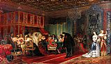 Paul Delaroche Famous Paintings - Cardinal Mazarin Dying